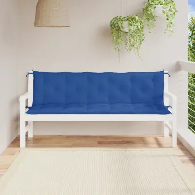 The Living Store Blazina za vrtno klop 2 kosa modra 180x50x7cm oxford tkanina - Blazina Za Vrtno Klop