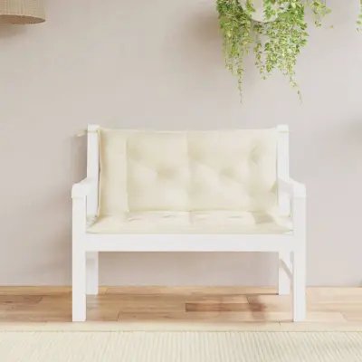 The Living Store Blazina za vrtno klop 2 kosa krem 100x50x7cm oxford tkanina - Blazina Za Vrtno Klop