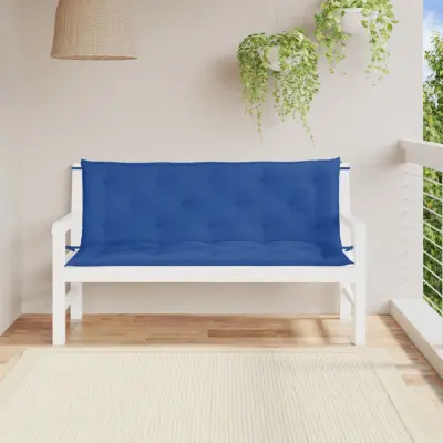 The Living Store Blazina za vrtno klop 2 kosa modra 150x50x7cm oxford tkanina - Blazina Za Vrtno Klop