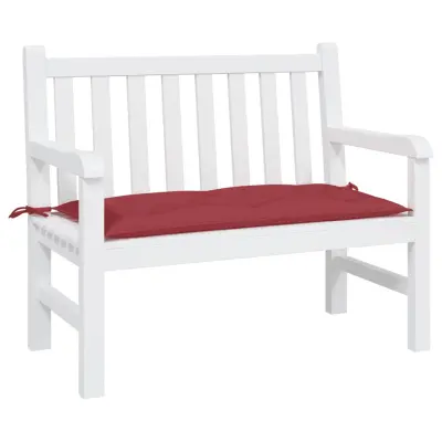 The Living Store Blazina za vrtno klop vinsko rdeča 100x50x7 cm oxford tkanina - Blazina Za Vrtno Klop
