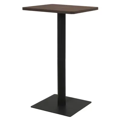 The Living Store Bistro miza temno pepelnata 60x60x107 cm - Barska Mizica