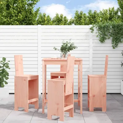 The Living Store Vrtna barska garnitura 5-delna trden les douglas - Vrtna Barska Garnitura