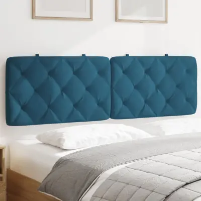 The Living Store Vzglavna stranica modra 160 cm žamet - Vzglavna Stranica