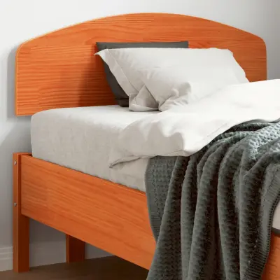 The Living Store Vzglavje voščeno rjava 75 cm trdna borovina - Vzglavje