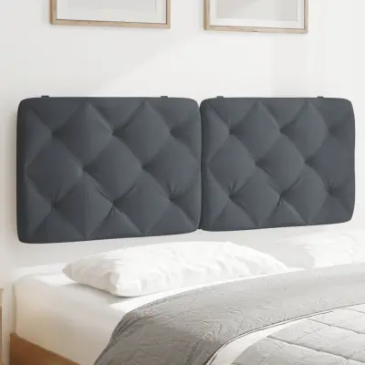 The Living Store Vzglavna stranica temno siva 120 cm žamet - Vzglavna Stranica