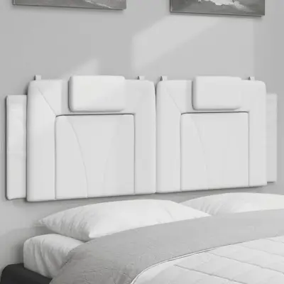 The Living Store Vzglavna stranica bela 120 cm umetno usnje - Vzglavna Stranica