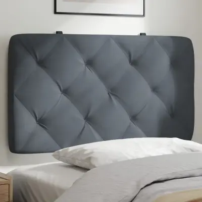 The Living Store Vzglavna stranica temno siva 90 cm žamet - Vzglavna Stranica