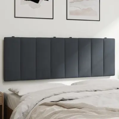 The Living Store Vzglavna stranica temno siva 140 cm žamet - Vzglavna Stranica