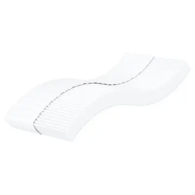 The Living Store Vzmetnica iz pene bela 90x200 cm trdota H2 H3 - Vzmetnice Iz Pene