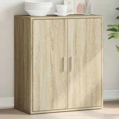 The Living Store Komoda sonoma hrast 79x38x80 cm inženirski les - Komoda