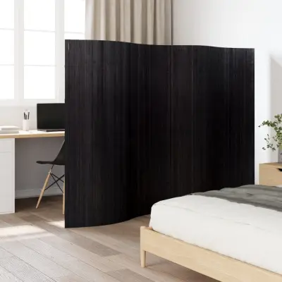 The Living Store Paravan črn 165x250 cm bambus - Paravan