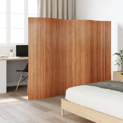 The Living Store Paravan rjav 165x250 cm bambus - Paravan