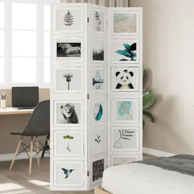 The Living Store Paravan 3-delni bel trden les pavlovnije - Pregrada Za Prostor