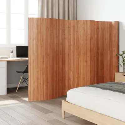 The Living Store Paravan rjav 165x800 cm bambus - Paravan