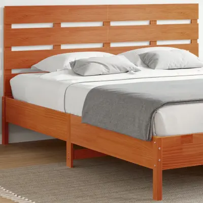 The Living Store Vzglavje voščeno rjava 180 cm trdna borovina - Vzglavje