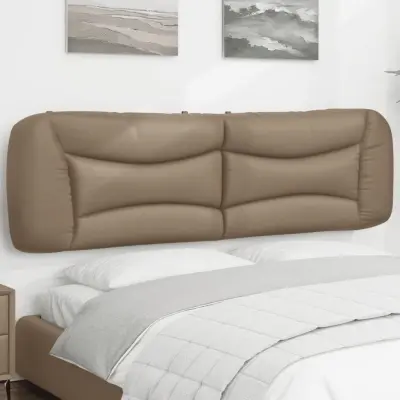 The Living Store Vzglavna stranica kapučino 180 cm umetno usnje - Vzglavna Stranica