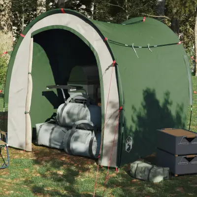 The Living Store Šotor za shranjevanje zelen vodoodporen - Šotor Za Shranjevanje