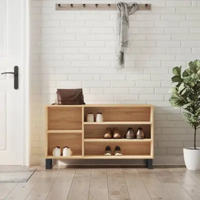 The Living Store Omarica za čevlje sonoma hrast 102x36x60 cm inženirski les - Omarica Za Čevlje