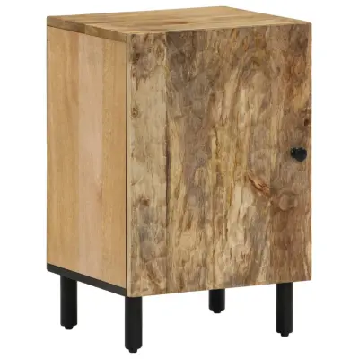 The Living Store Kopalniška omarica 38x33x58cm trden mangov les - Kopalniška Omarica