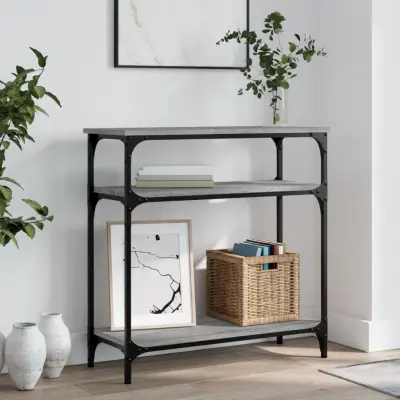 The Living Store Konzolna mizica siva sonoma 75x29x75 cm inženirski les - Konzolna Mizica