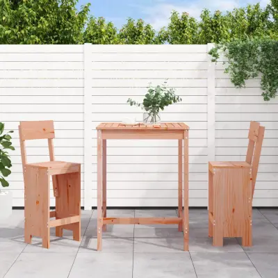 The Living Store Vrtna barska garnitura 3-delna trden les douglas - Vrtna Barska Garnitura