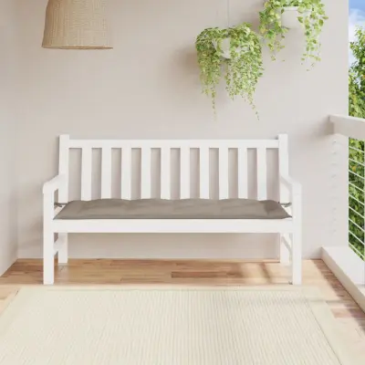 The Living Store Blazina za vrtno klop taupe 150x50x7 cm oxford tkanina - Blazina Za Vrtno Klop