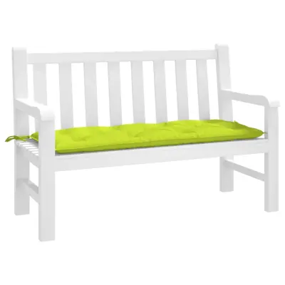 The Living Store Blazina za vrtno klop svetlo zelena 120x50x7 cm oxford tkanina - Blazina Za Vrtno Klop