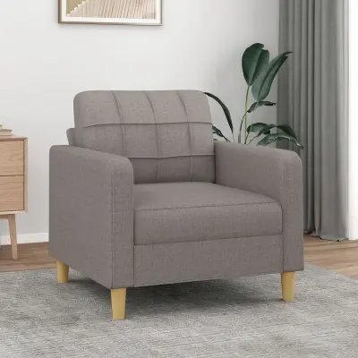 The Living Store Fotelj taupe 60 cm blago - Fotelj