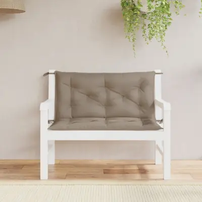The Living Store Blazina za vrtno klop 2 kosa taupe 100x50x7cm oxford tkanina - Blazina Za Vrtno Klop