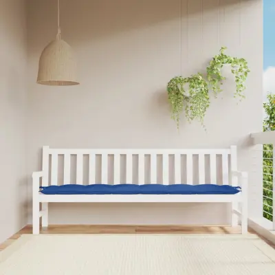 The Living Store Blazina za vrtno klop modra 200x50x7 cm oxford tkanina - Blazina Za Vrtno Klop