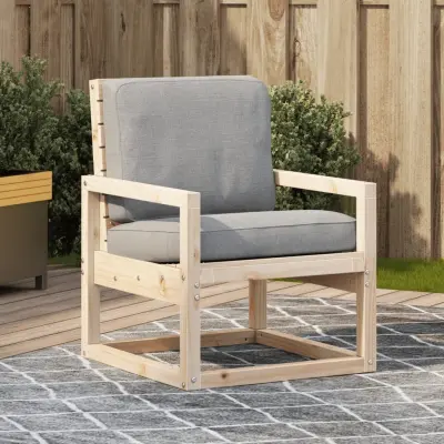 The Living Store Vrtni stol 57,5x63x76 cm trdna borovina - Vrtni Stol
