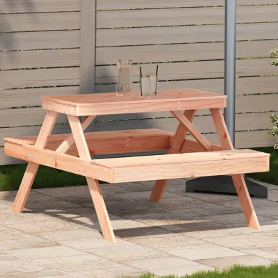 The Living Store Piknik miza 105x134x75 cm trden les douglas - Piknik Miza