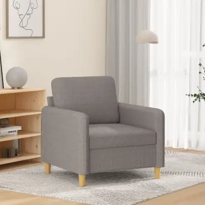 The Living Store Fotelj taupe 60 cm blago - Fotelj