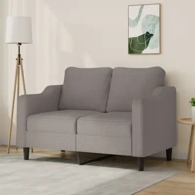 The Living Store Dvosed taupe 140 cm blago - Kavč Dvosed