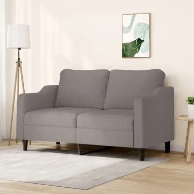 The Living Store Dvosed taupe 140 cm blago - Kavč Dvosed