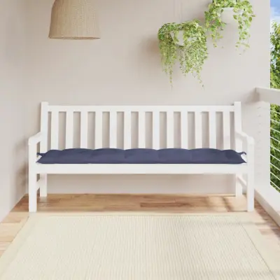 The Living Store Blazina za vrtno klop mornarsko modra 180x50x7cm oxford tkanina - Blazina Za Vrtno Klop
