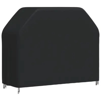 The Living Store Pokrivalo za žar 147x61x112 cm črno 420D oxford - Pokrivalo Za Žar