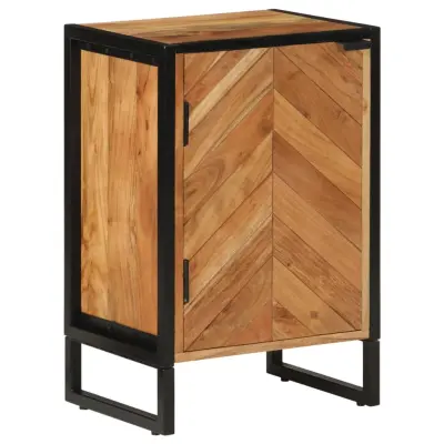 The Living Store Kopalniška omarica 40x30x60 cm akacijev les in železo - Kopalniška Omarica
