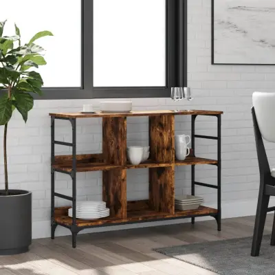 The Living Store Komoda dimljeni hrast 102x32x73,5 cm inženirski les - Komoda