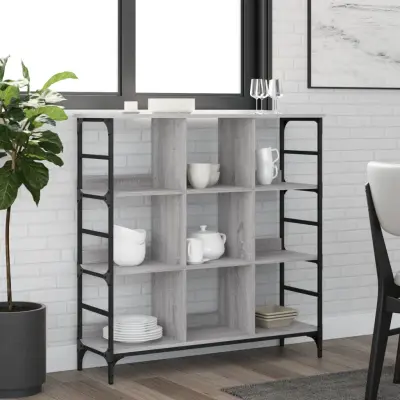 The Living Store Komoda siva sonoma 102x32x103,5 cm inženirski les - Komoda
