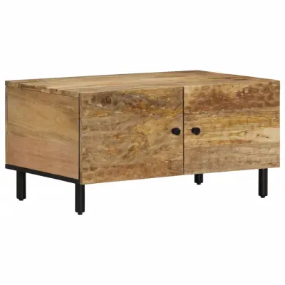 The Living Store Klubska mizica 80x50x40 cm trden mangov les - Klubska Mizica