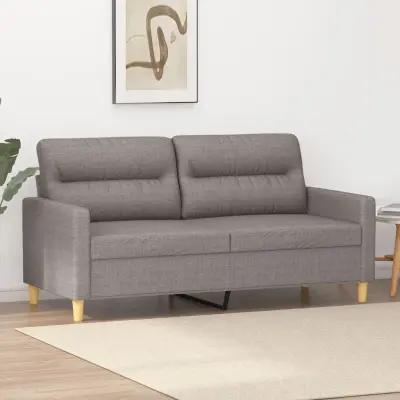 The Living Store Dvosed taupe 140 cm blago - Kavč Dvosed