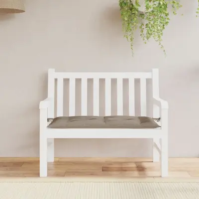 The Living Store Blazina za vrtno klop taupe 110x50x7 cm oxford tkanina - Blazina Za Vrtno Klop