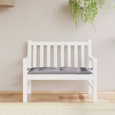 The Living Store Blazina za vrtno klop siva 110x50x7 cm oxford tkanina - Blazina Za Vrtno Klop