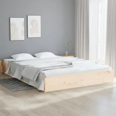 The Living Store Posteljni okvir trden les 160x200 cm - Posteljni Okvir