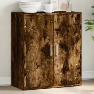 The Living Store Komoda dimljeni hrast 79x38x80 cm inženirski les - Komoda