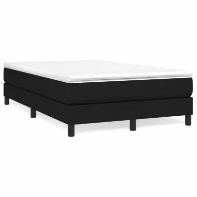 The Living Store Box spring postelja z vzmetnico črna 120x190 cm blago - Box Spring Postelja