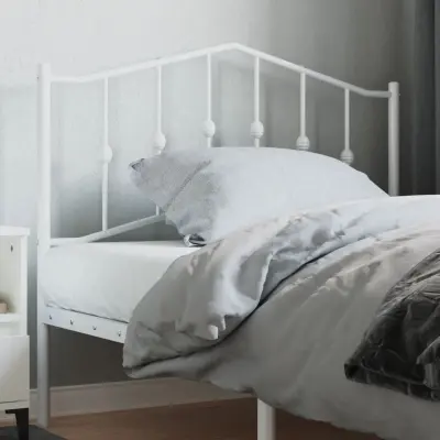 The Living Store Kovinsko vzglavje belo 107 cm - Vzglavje