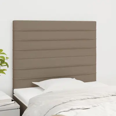 The Living Store Posteljno vzglavje 2 kosa taupe 90x5x78/88 cm blago - Vzglavje