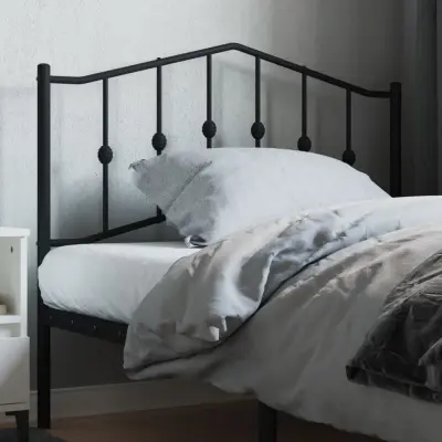 The Living Store Kovinsko posteljno vzglavje črno 107 cm - Vzglavje